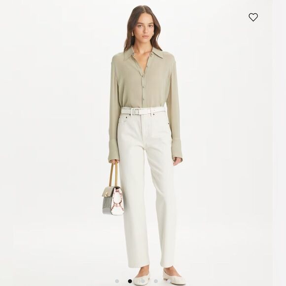 Tory Burch Slim Jean Soft Oatmeal - Picture 1 of 6